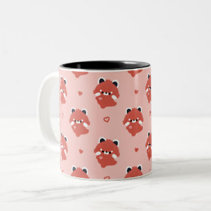 Tasse 2 Couleurs Adorable Panda Roux d'Amour