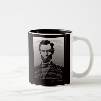 Tasse 2 Couleurs Adresse d'Abraham Lincoln Gettysburg