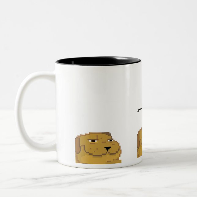 Tasse 2 Couleurs Affaire avec elle chien (Gauche)