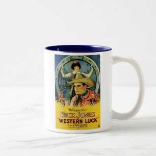 Tasse 2 Couleurs Affiche de film occidentale de chance de Jones de