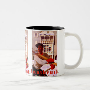 Tasse 2 Couleurs Affiche de Vintage voyage de "Innsbruck"