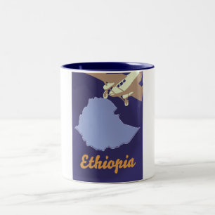 Tasse 2 Couleurs Affiche de voyage en Éthiopie