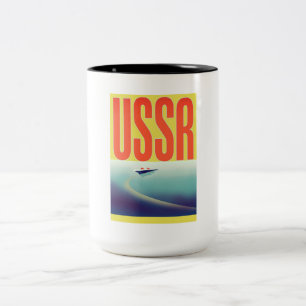 Tasse 2 Couleurs Affiche de voyage URSS soviétique