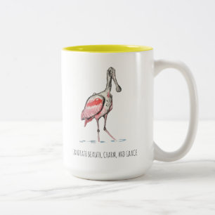 Tasse 2 Couleurs Affirmations sur la cuillère à café à deux tons