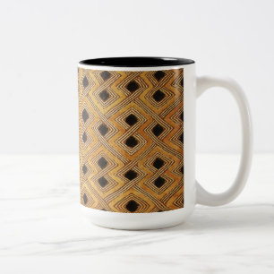 Tasse 2 Couleurs Afrique Zaïre Congo Kuba Textile
