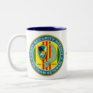 Tasse 2 Couleurs Agence de sécurité d'armée - vétéran du Vietnam