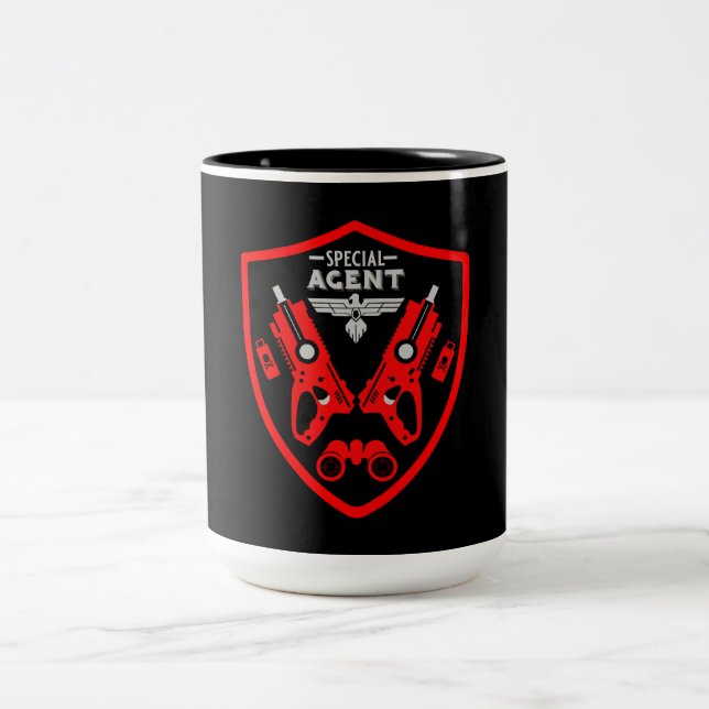 Tasse 2 Couleurs Agent spécial (Centre)