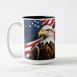 Tasse 2 Couleurs aigle américain