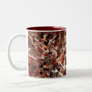 Tasse 2 Couleurs Aiguilles Abstraites