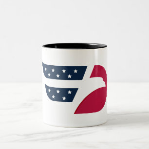 Tasse 2 Couleurs Aile de l'aigle patriotique USA