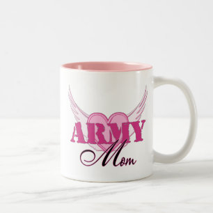 Tasse 2 Couleurs Ailes de maman d'armée