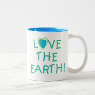 Tasse 2 Couleurs Aimer la Terre De l'environnement