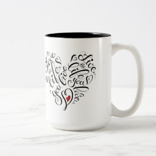Tasse 2 Couleurs Aimez la vie où vous vivez