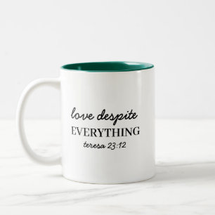 Tasse 2 Couleurs Aimez-les quand même  Foi bicolore