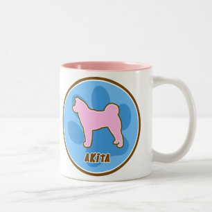 Tasse 2 Couleurs Akita à la mode