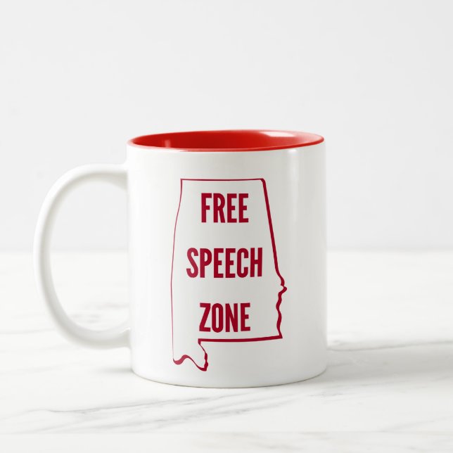 Tasse 2 Couleurs Alabama — Zone de liberté d'expression (Gauche)