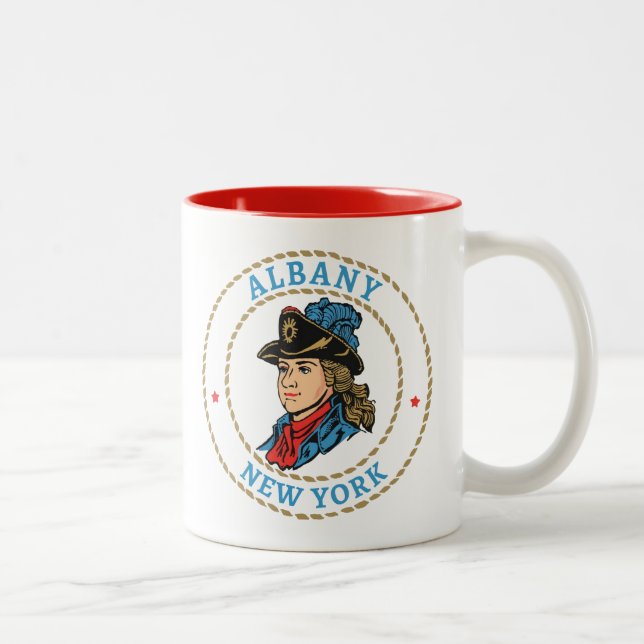 Tasse 2 Couleurs Albany New York (Droit)