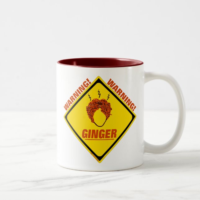 Tasse 2 Couleurs Alerte de gingembre ! (Droit)