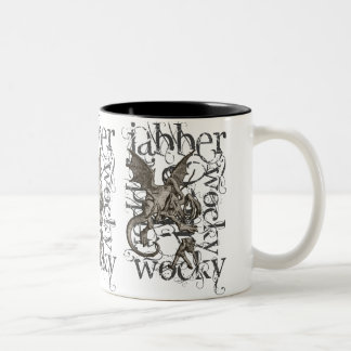 Tasse 2 Couleurs Alice dans la grunge de Jabberwocky du pays des