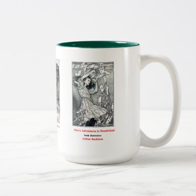 Tasse 2 Couleurs Alice in Wonderland , Arthur Rackham (Droit)