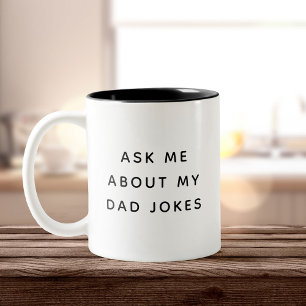 Tasse 2 Couleurs Alimenté par Café & Papa plaisante Drôle Humour