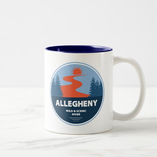 Tasse 2 Couleurs Allegheny Wild Et Rivière Pittoresque (Droit)