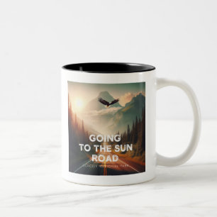 Tasse 2 Couleurs Aller Au Sun Road Montana Eagle