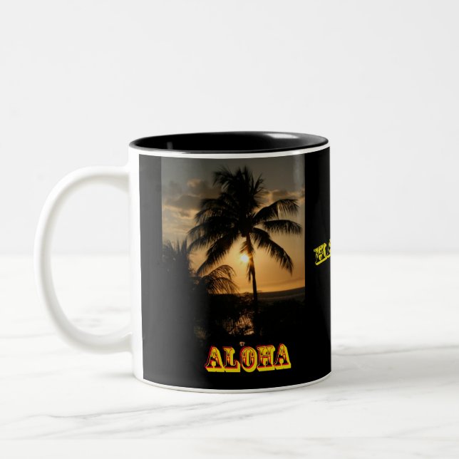 Tasse 2 Couleurs Aloha Hawaï (Gauche)
