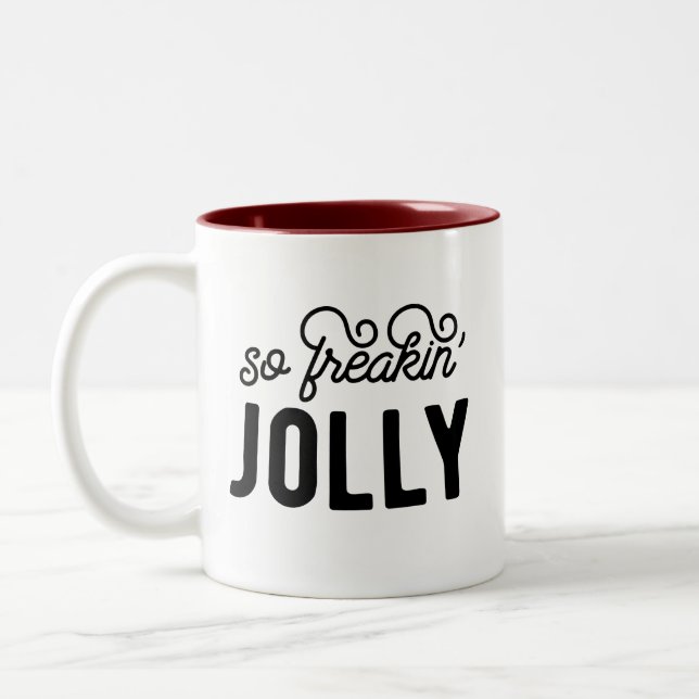 Tasse 2 Couleurs Alors Freakin Jolly Christmas (Gauche)