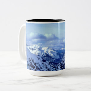 Tasse 2 Couleurs Alpes autrichiens en hiver