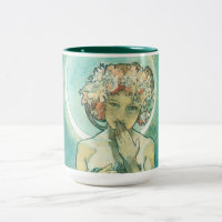 Alphonse Mucha Lune Clair De Lune Art Nouveau
