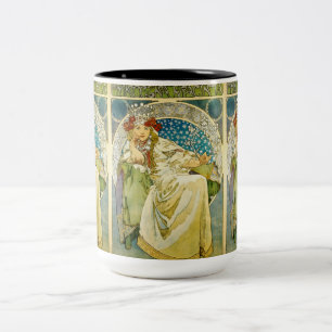 Tasse 2 Couleurs Alphonse Mucha Princess Hyacinth Art Nouveau