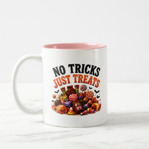 Tasse 2 Couleurs 🍬 Amateur de bonbons d'Halloween Citation drôle �