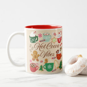 Tasse 2 Couleurs Ambiance Chocolat Chaud de Noël