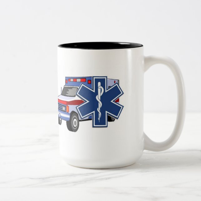 Tasse 2 Couleurs Ambulance de SME (Droit)