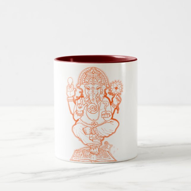 Tasse 2 Couleurs Américain Ganesh (Centre)