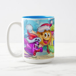 Tasse 2 Couleurs AmiPoisson mignon poisson caricature poisson