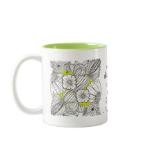 Amitié Précieuse avec Doodle de Fleur Abstraite