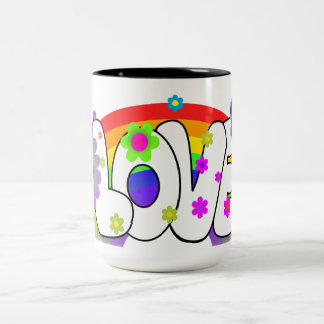 Tasse 2 Couleurs Amour arc-en-ciel