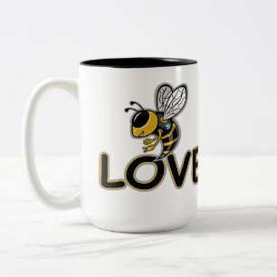 TASSE 2 COULEURS AMOUR DE L'ABEILLE