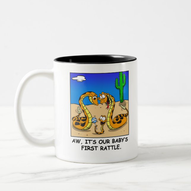 Tasse 2 Couleurs Amour de serpent à sonnettes (Gauche)