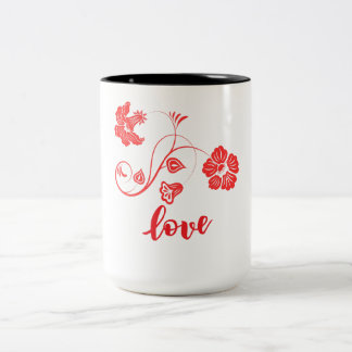 Tasse 2 Couleurs Amour des fleurs