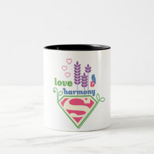 Tasse 2 Couleurs Amour et harmonie de Supergirl