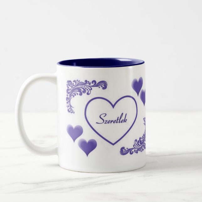 Tasse 2 Couleurs Amour hongrois (Gauche)