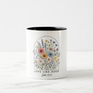 Tasse 2 Couleurs Amour Inspirant Comme Jésus