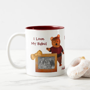 Tasse 2 Couleurs Amour Mon Bébé mignonne Ours Polonais Grand-mère 