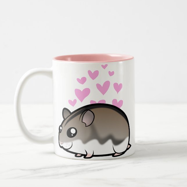 Tasse 2 Couleurs Amour nain de hamster (Gauche)
