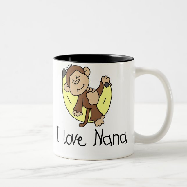 Tasse 2 Couleurs Amour Nana du singe I (Droit)