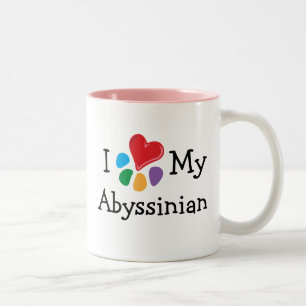 Tasse 2 Couleurs amoureux des animaux_J'Coeur Mon Abyssinian