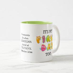 Tasse 2 Couleurs AMUSANT C'EST MON PREMIER JOUR TROP Parent Cadeau